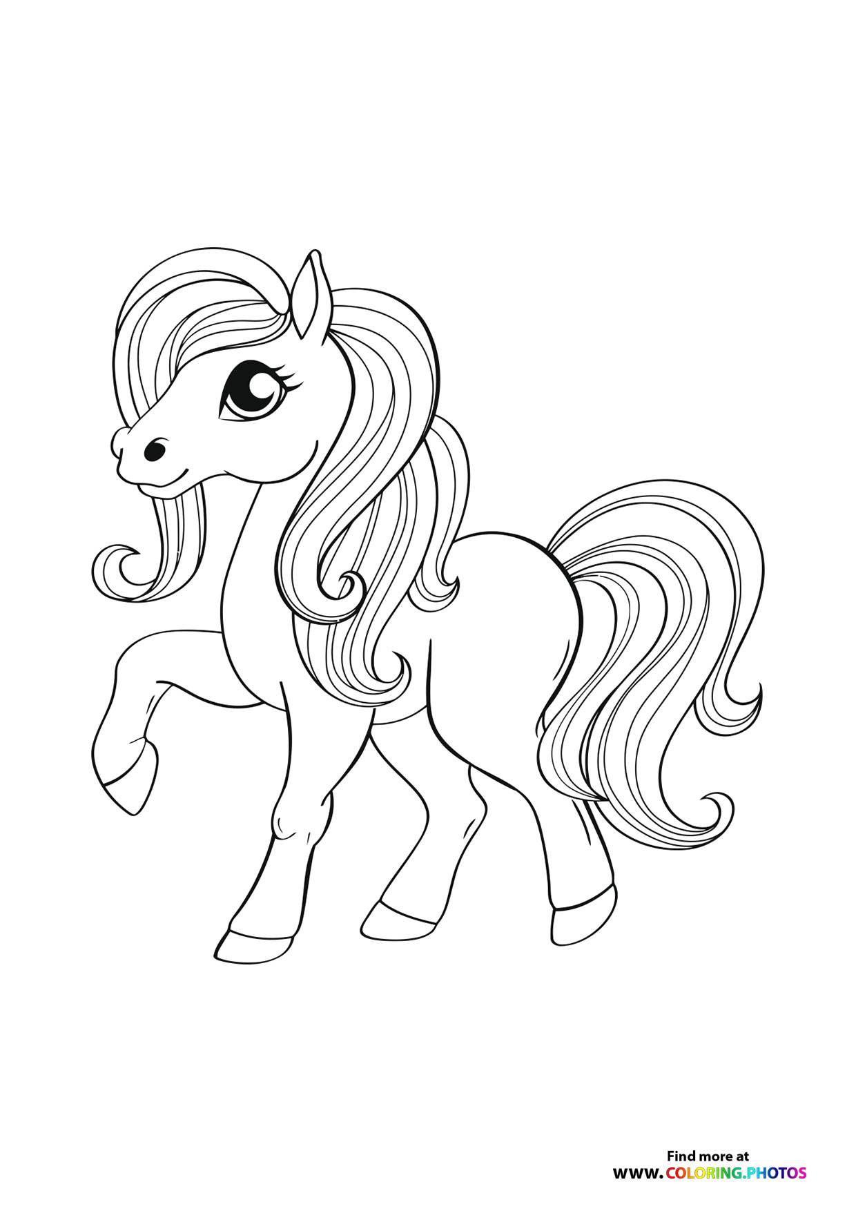 Girl horse