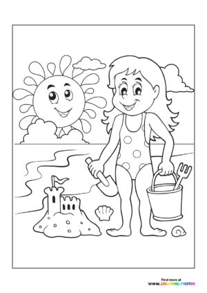 Girl on a beach