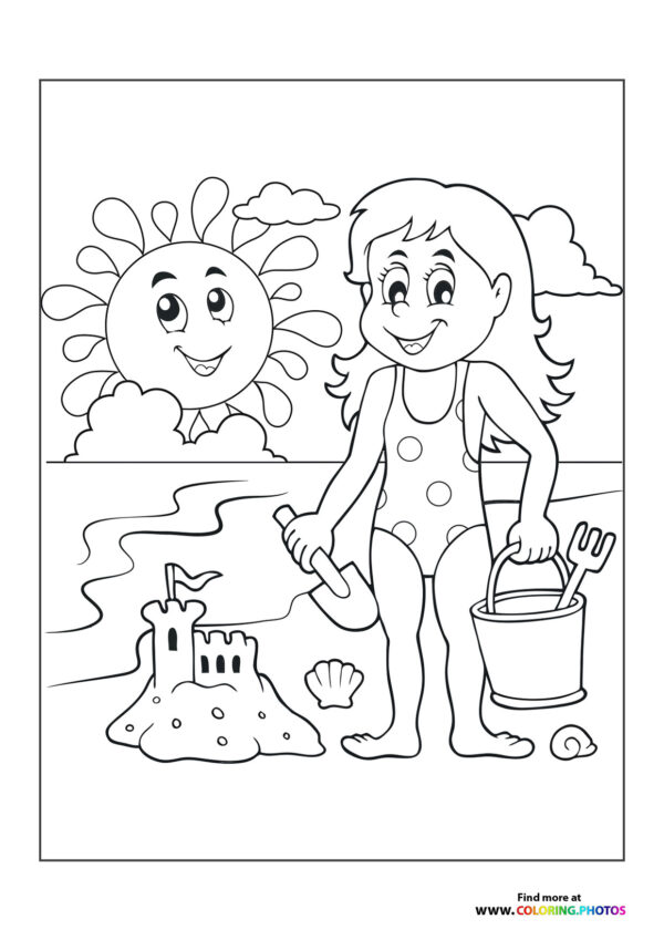 Girl on a beach