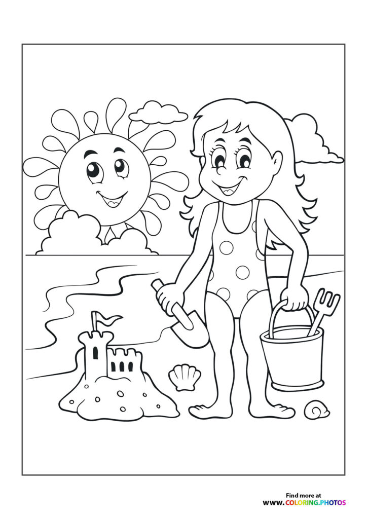 Girl on a beach