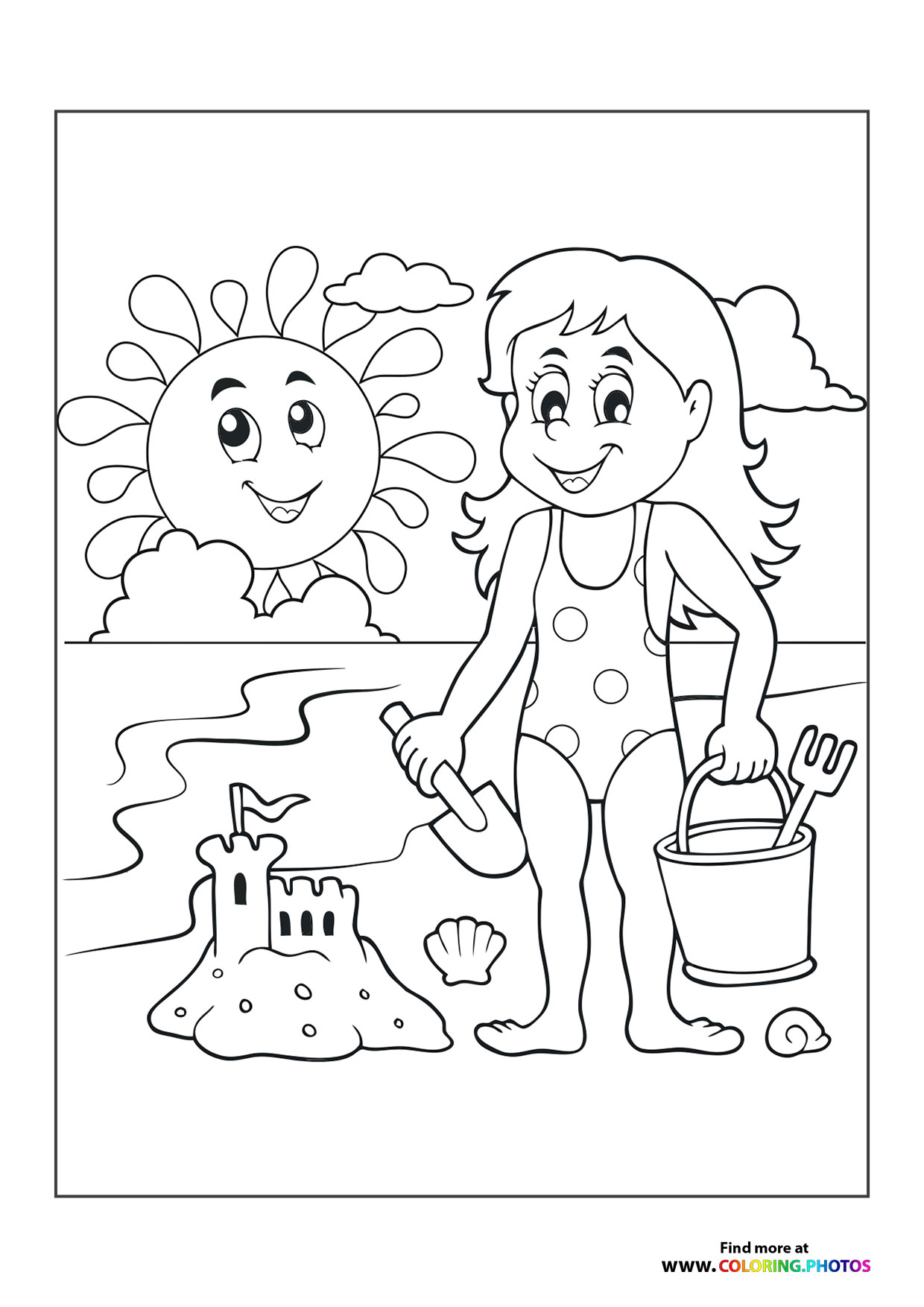 Girl on a beach