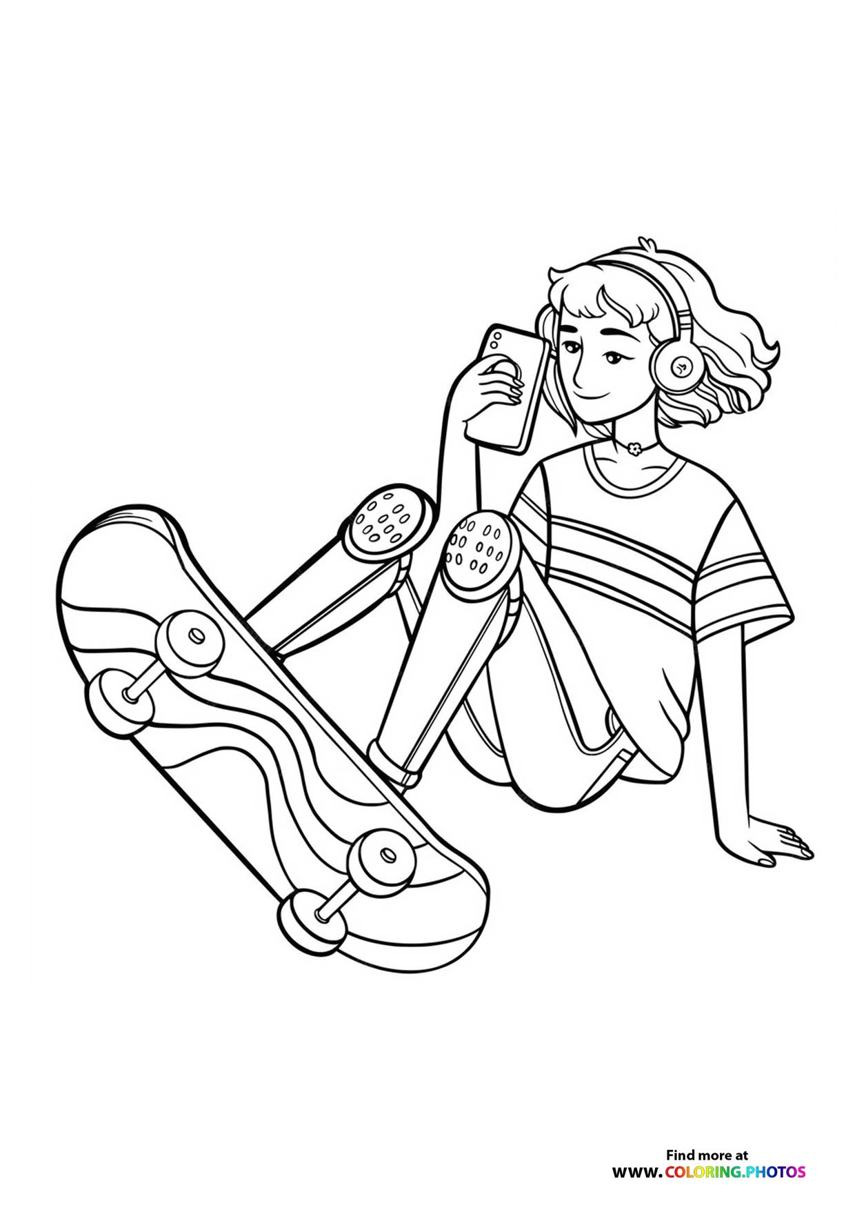 Girl skating