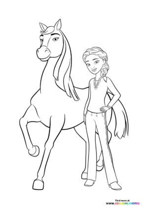 Girl with a horse