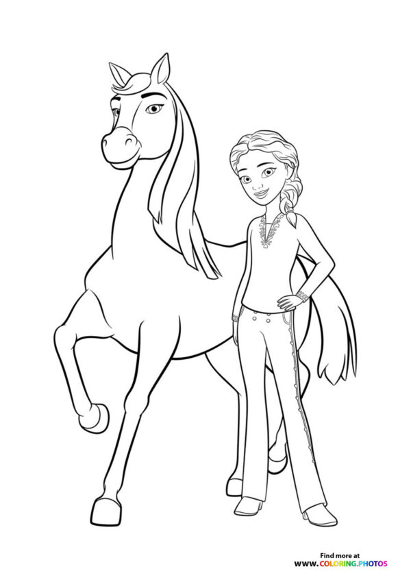 Girl with a horse