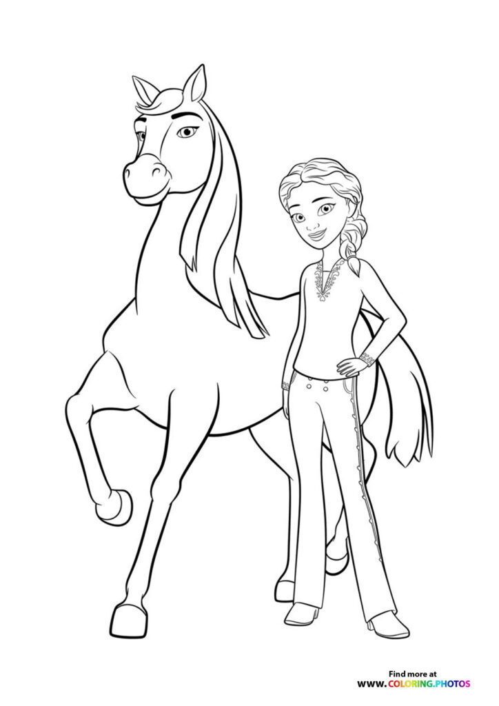 Girl with a horse
