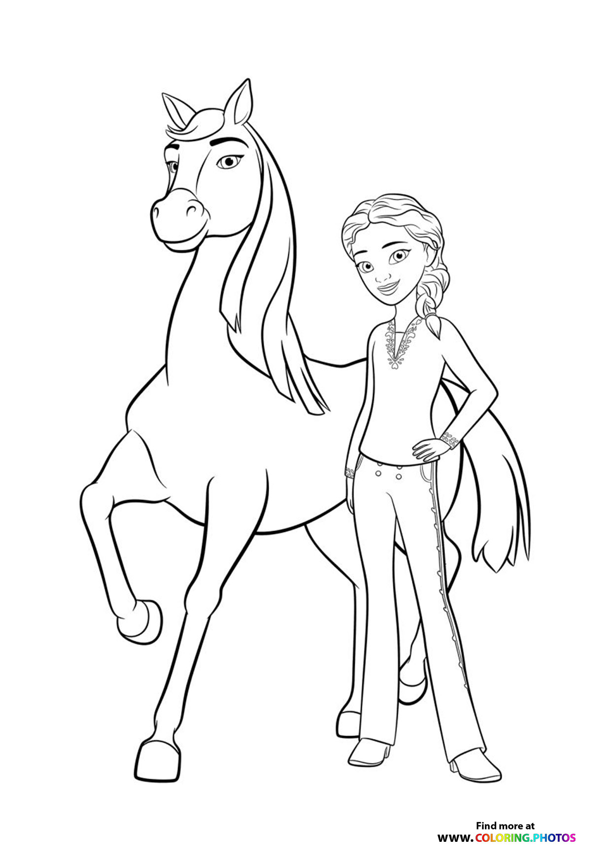 Girl with a horse
