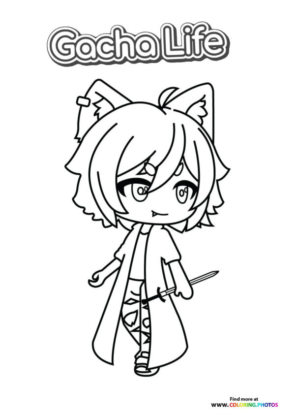 Cat Girl with Bow