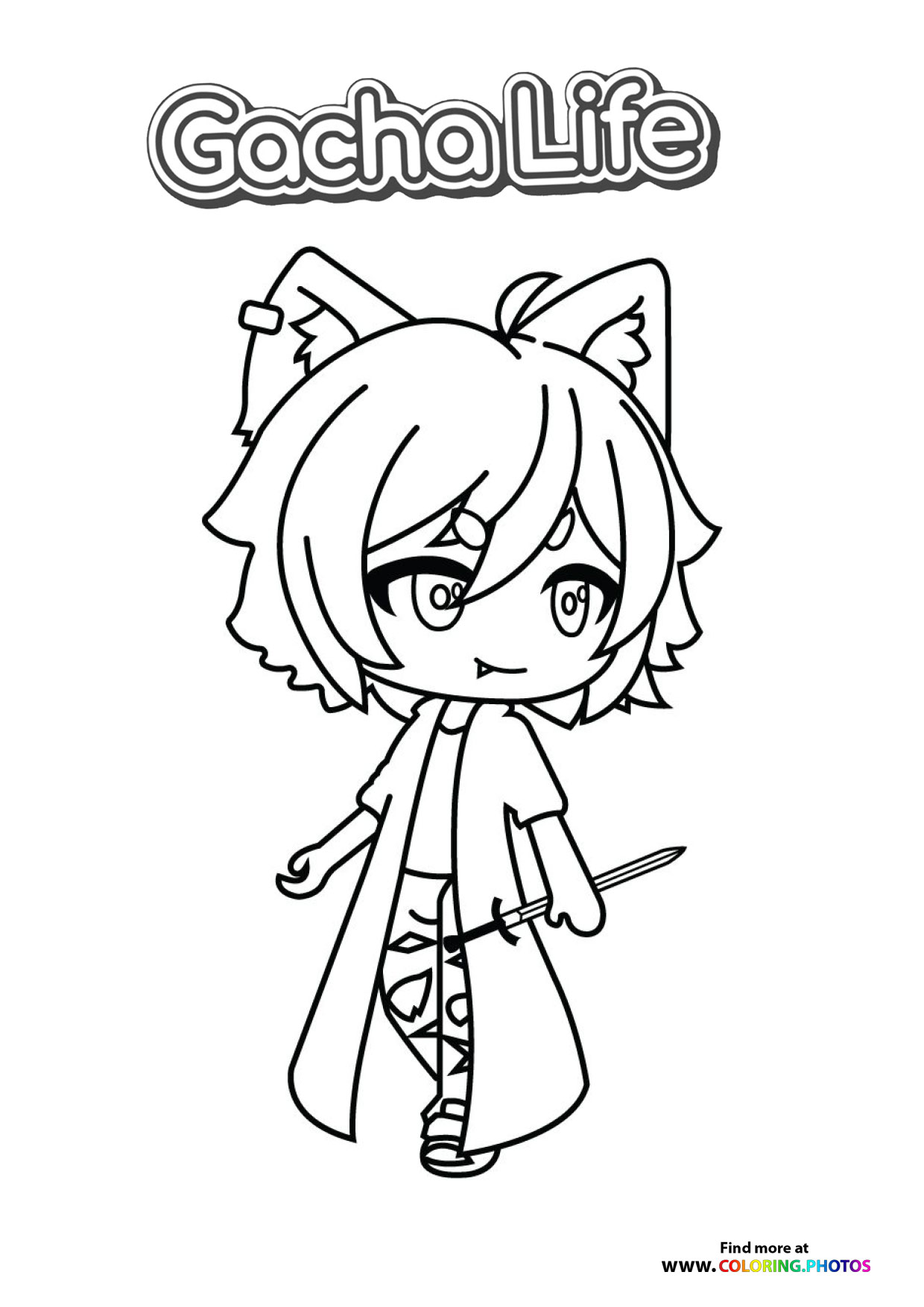 Cat Girl with Bow