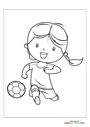 Girl with football