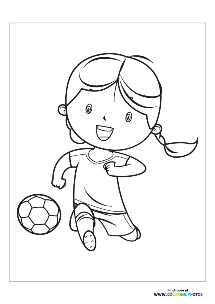 Girl with football