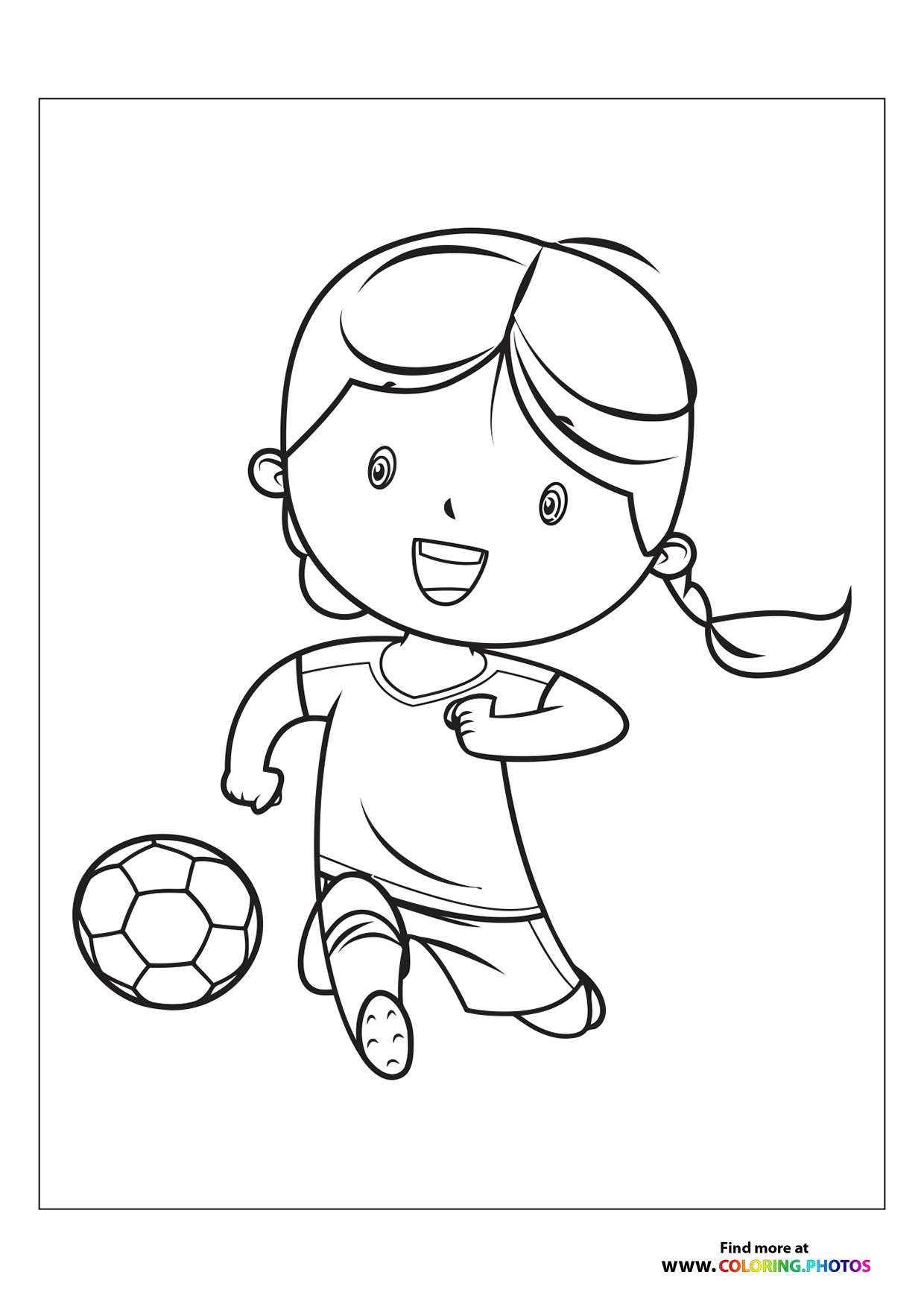 Girl with football