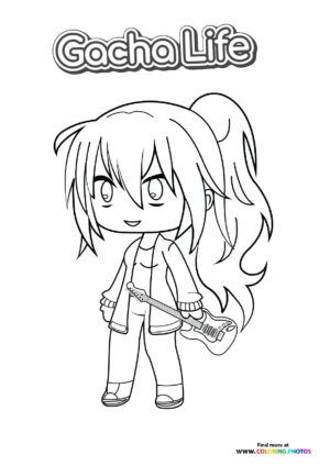 Gacha Life Girl with Guitar