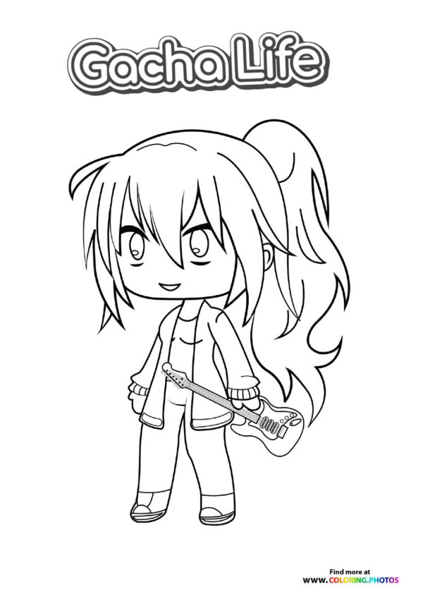 Gacha Life Girl with Guitar