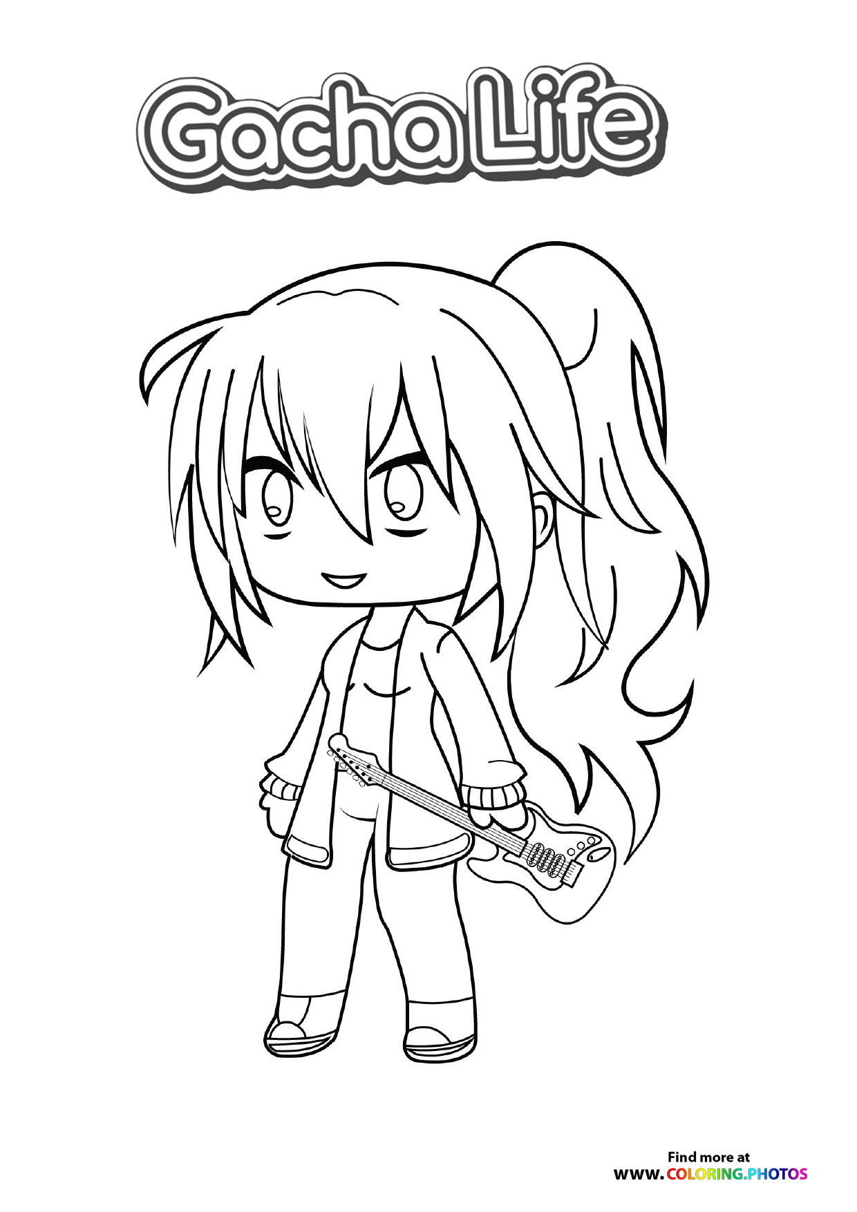 Gacha Life Girl with Guitar