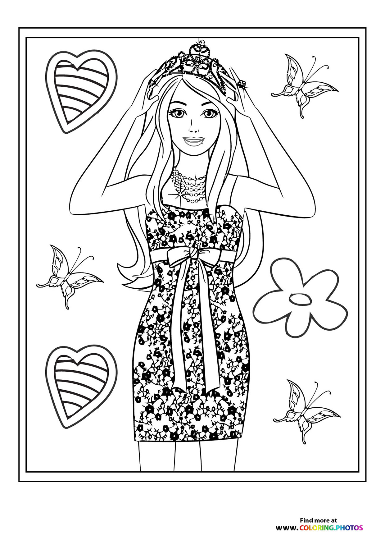 Girl with tiara