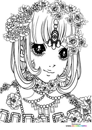 Girl-9 coloring page for Adults