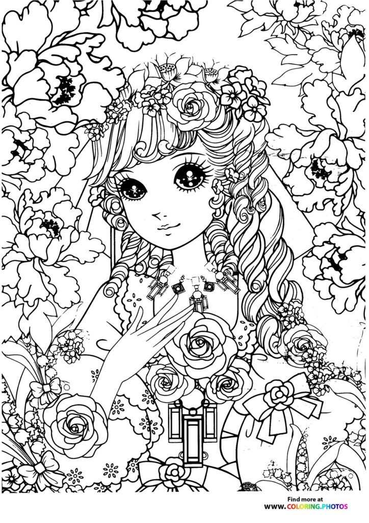 Girl-13 coloring page for Adults