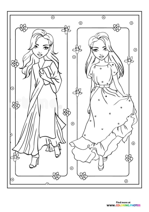 Girls in dresses