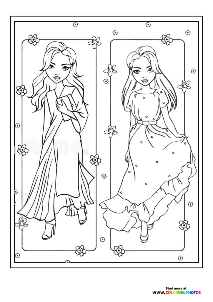 Girls in dresses
