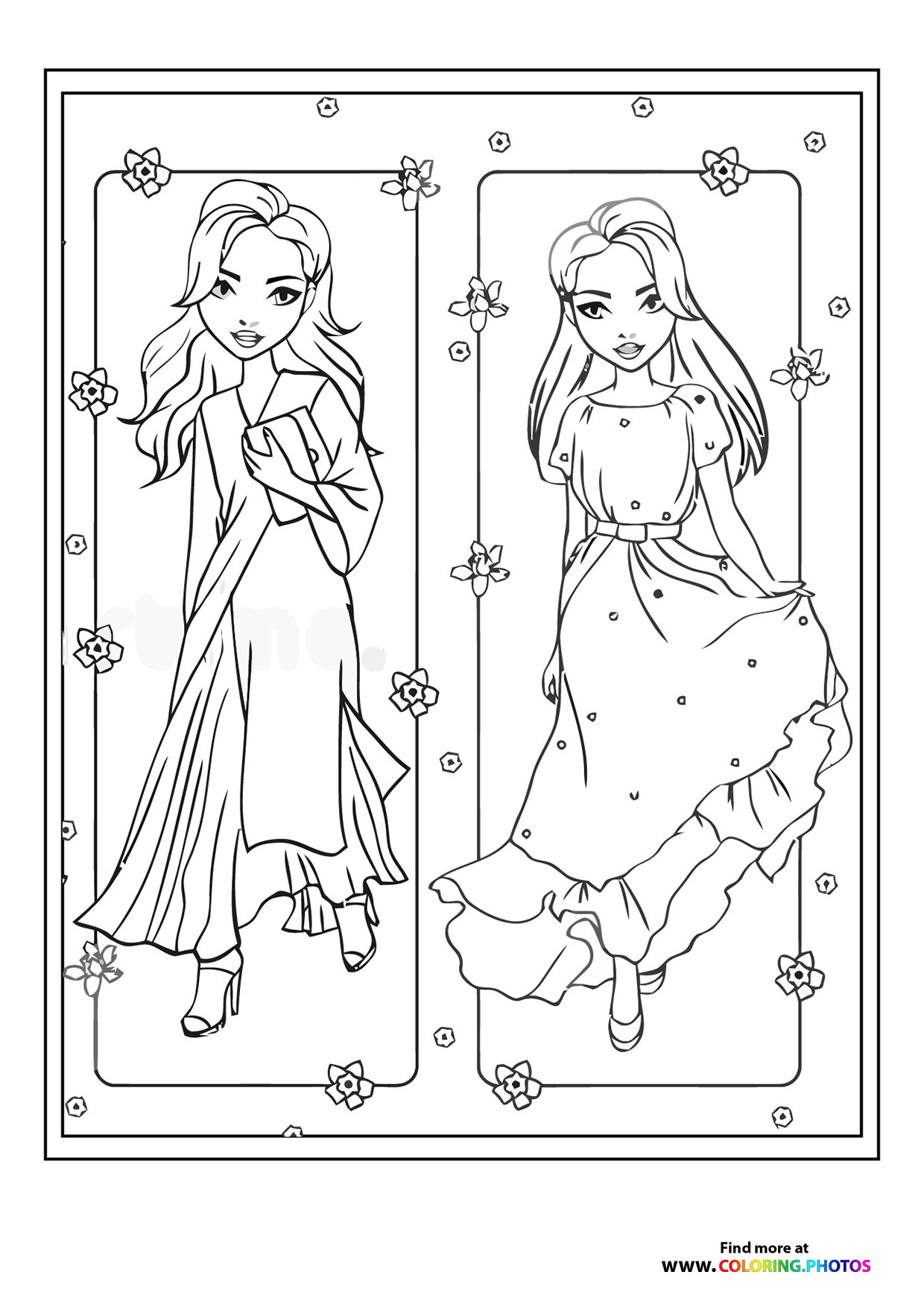 Girls in dresses