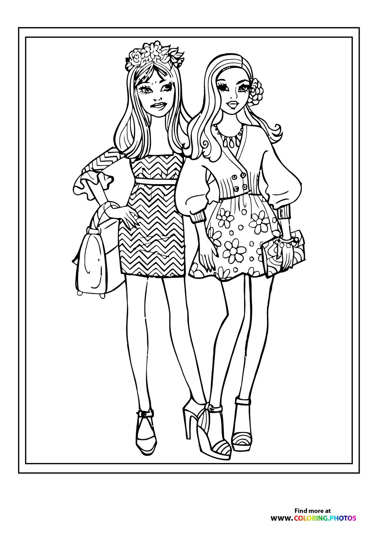 Girls with purses