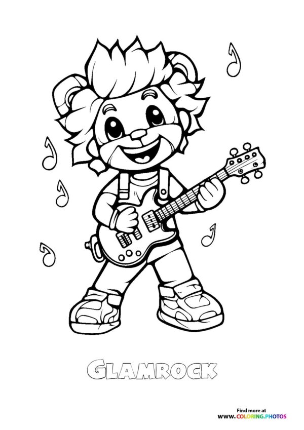 Glamrock Freddy Playing Guitar