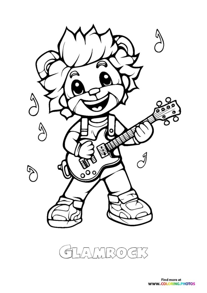 Glamrock Freddy Playing Guitar