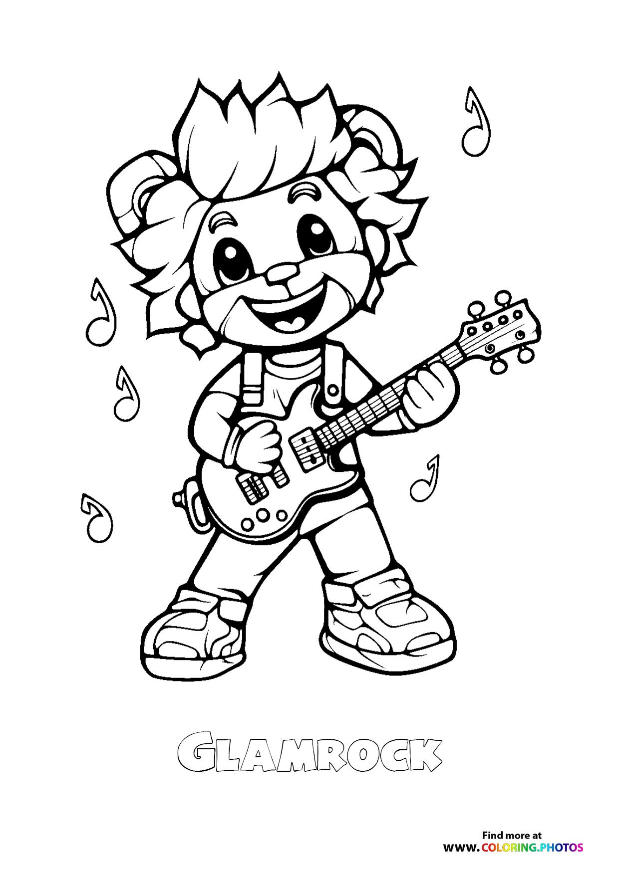 Glamrock Freddy Playing Guitar