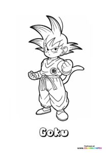 Anime coloring page