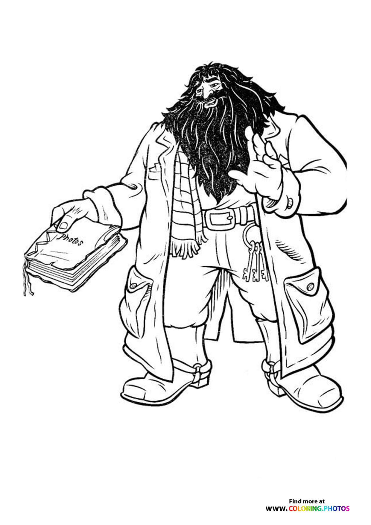 Hagrid gives photo album