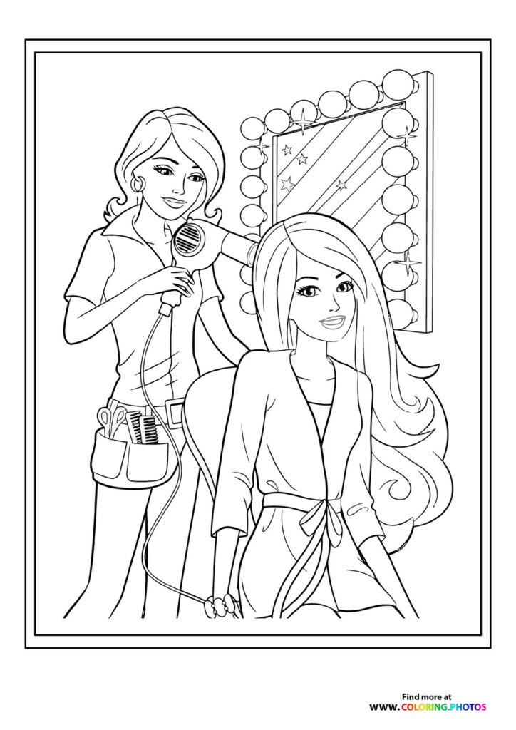 Hairdresser girl