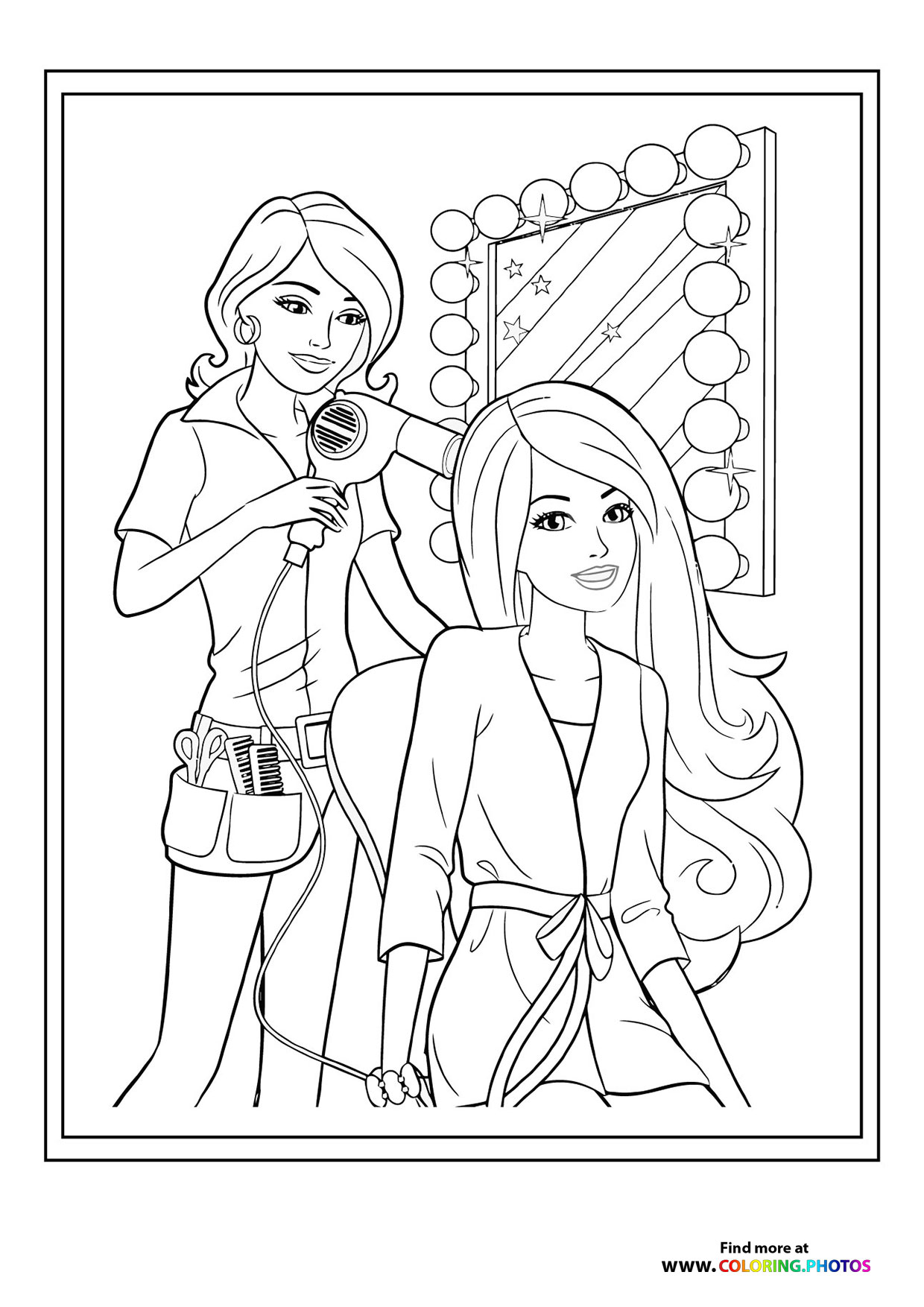 Hairdresser girl