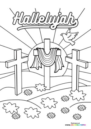 Hallelujah Easter Cross