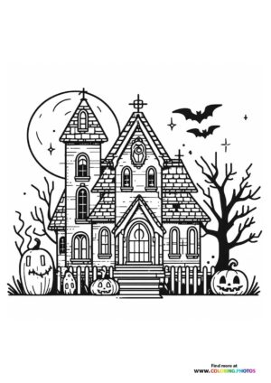 Haunted Mansion with Bats