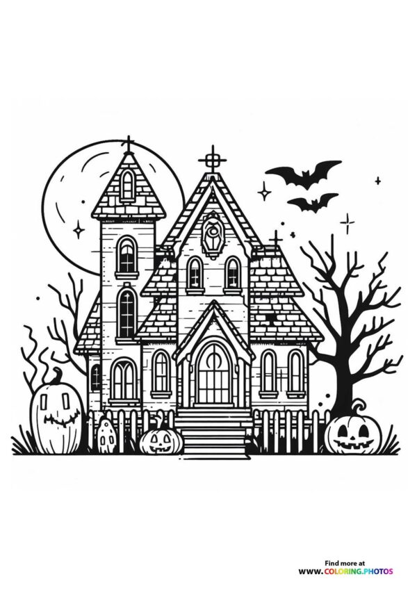 Haunted Mansion with Bats