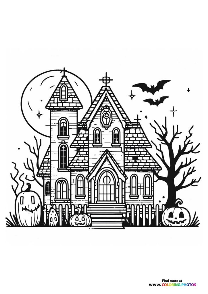 Haunted Mansion with Bats
