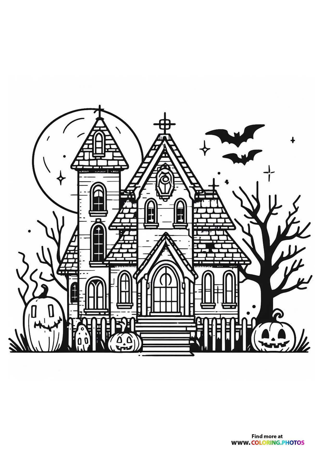 Haunted Mansion with Bats
