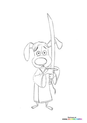 Hank with Samurai Sword