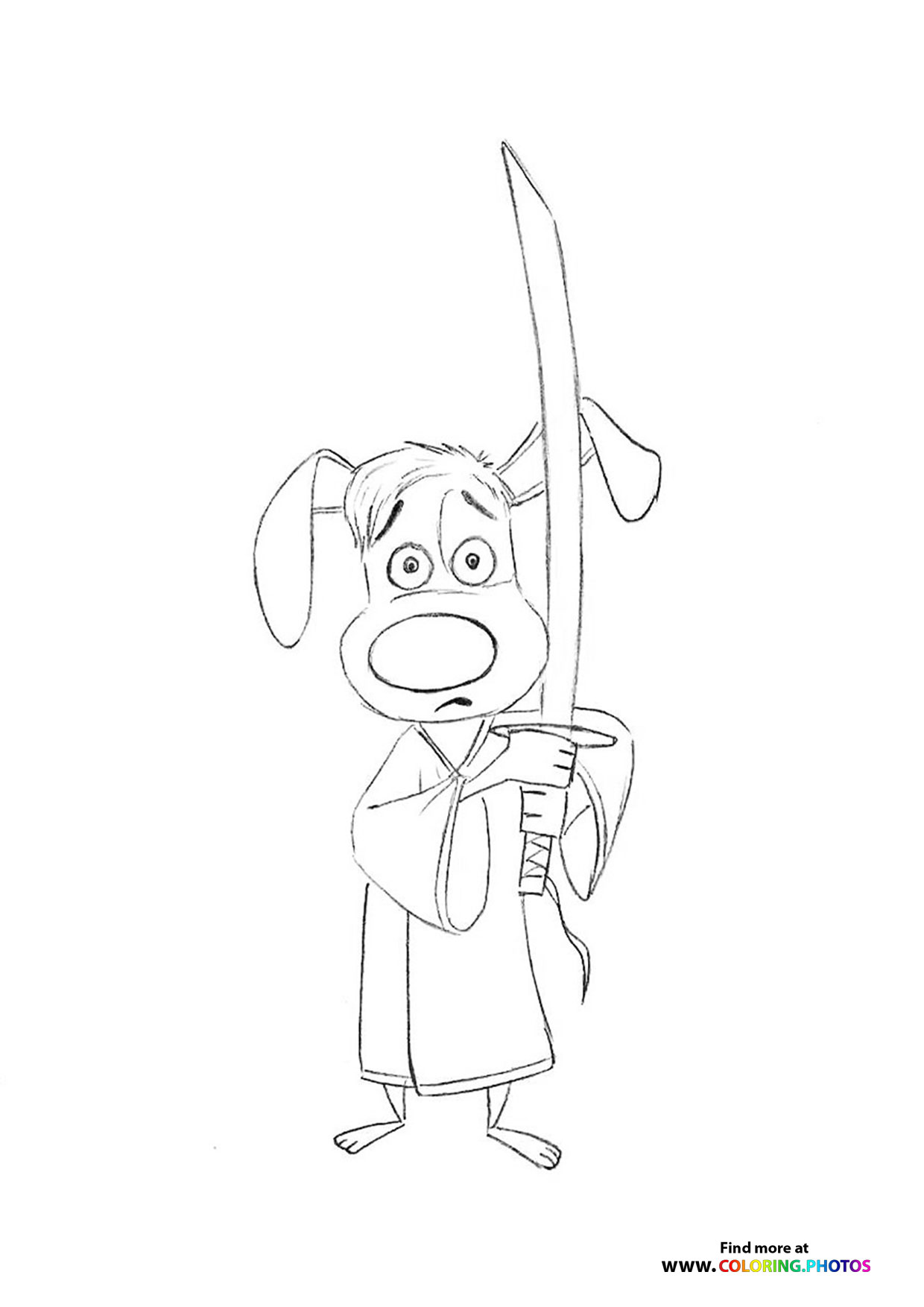 Hank with Samurai Sword