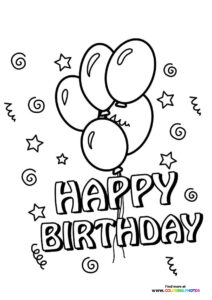 Birthday balloons