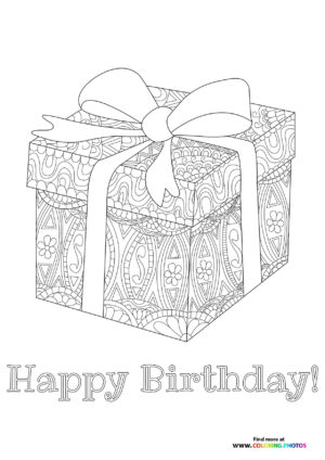 Birthday Gift Box with Bow