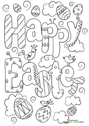 Happy Easter Doodle