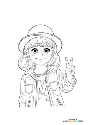 Happy teen girl