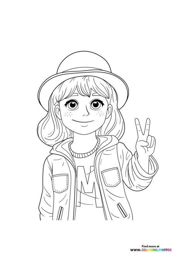 Happy teen girl