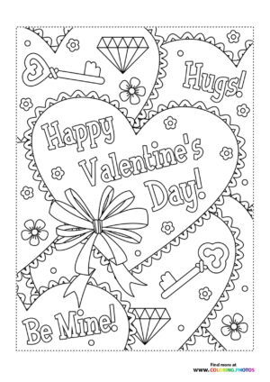 Happy Valentine's Day Heart Card