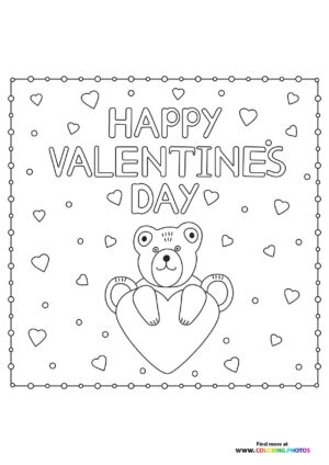 Happy Valentines Day Teddy Bear