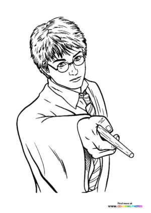Harry Potter doing magic