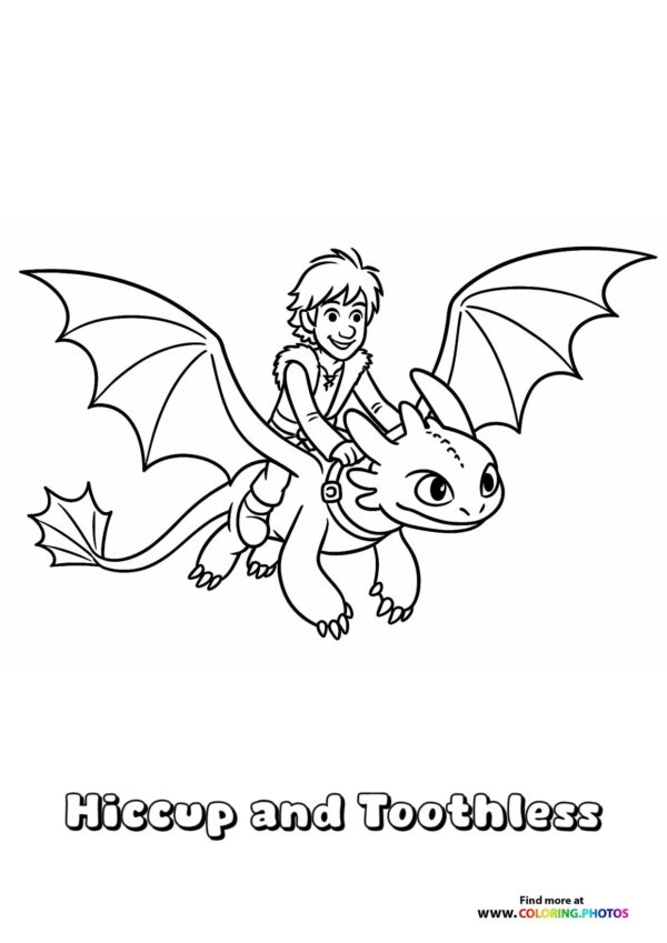 Hiccup and Toothless