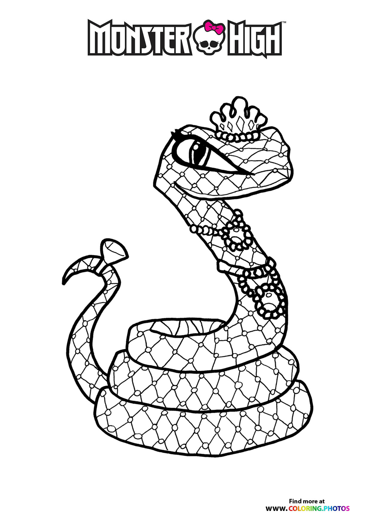 Monster High Snake with Tiara