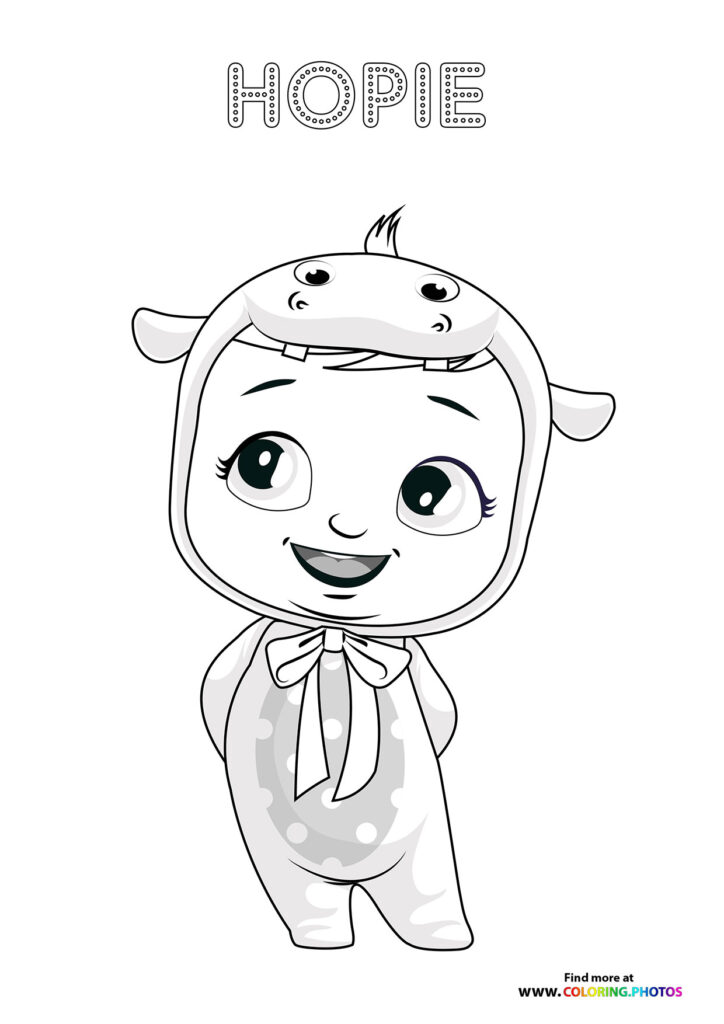 Hopie - Cry Babies coloring page
